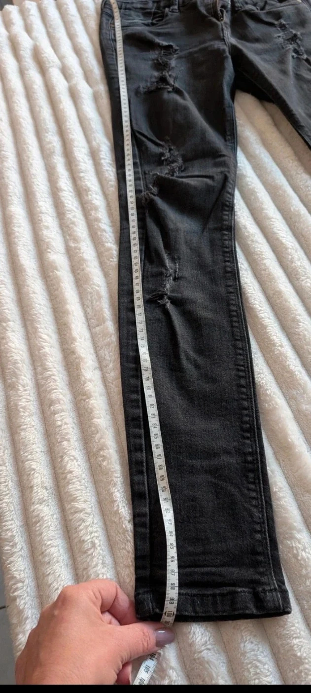 Magnífico Jean skinny negro destruido Boohoo Blue – photo 7
